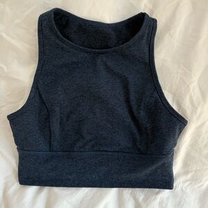 JoyLab Navy Blue Sleeveless Crop Top